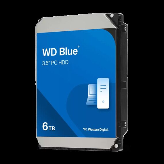 Жесткий диск Western Digital Blue (WD60EZAX) [6 ТБ, 3.5", SATA III, 5400 об./мин, кэш - 256 МБ, для ПК]