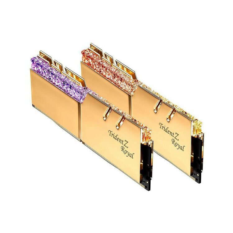 Комплект оперативной памяти G.SKILL TridentZ Royal F4-3600C16D-32GTRGC [32 ГБ DDR 4, 3600 МГц, 1.35 В, подсветка, KIT]