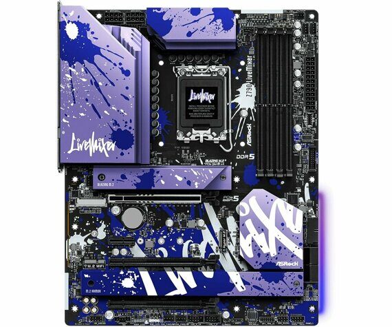 Материнская плата ASRock Z790 LIVEMIXER [LGA 1700, Intel Z790, 4xDDR 5, 5xM.2, 3xPCI-E x16, Standard-ATX]