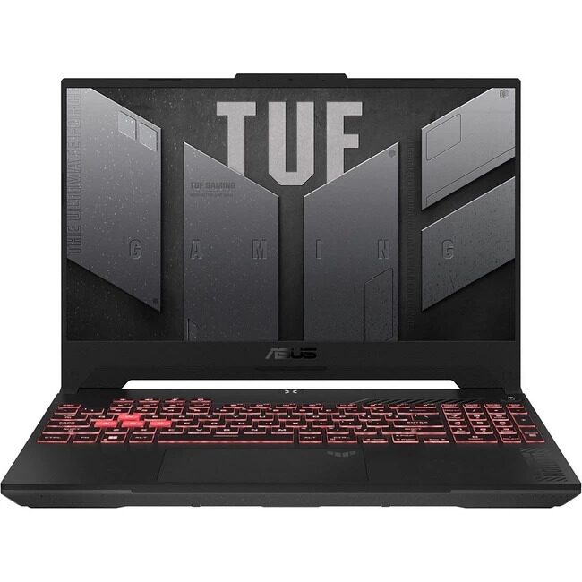 Ноутбук Asus TUF Gaming A15 FA507NV-LP104 (90NR0E85-M00BK0) [15.6" Full HD, Ryzen 5 7535HS, 16 ГБ ОЗУ, 512 ГБ SSD, RTX 4060, DOS]