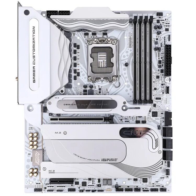 Материнская плата Colorful iGame Z790D5 FLOW V20 [LGA 1700, Intel Z790, 4xDDR 5, 4xM.2, 2xPCI-E x16, Standard-ATX]