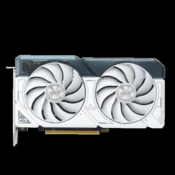 Видеокарта Asus GeForce RTX 4060 OC (DUAL-RTX4060-O8G-WHITE), [8 ГБ, GDDR6, 128 бит, 2505 МГц, HDMI, DisplayPort (3 шт)]