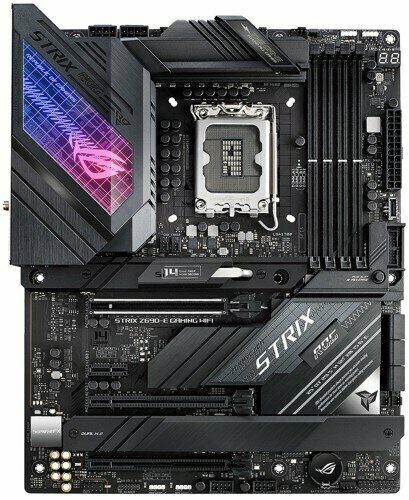 Материнская плата ASUS ROG STRIX Z690-E GAMING WIFI [LGA 1700, Intel Z690, 4xDDR 5, 3xM.2, 3xPCI-E x16, Standard-ATX]