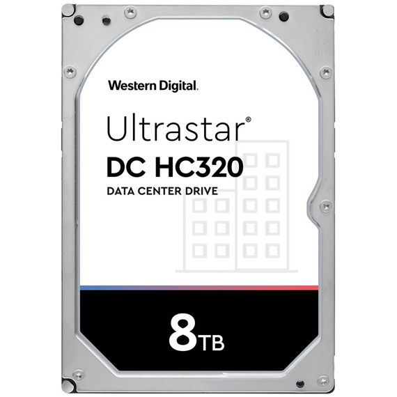 Жесткий диск Western Digital ULTRASTAR DC HС320 (HUS728T8TALE6L4), [8 ТБ, 3.5", SATA III, 7200 об/мин, кэш - 256 МБ, для ЦОД (дата центров)]